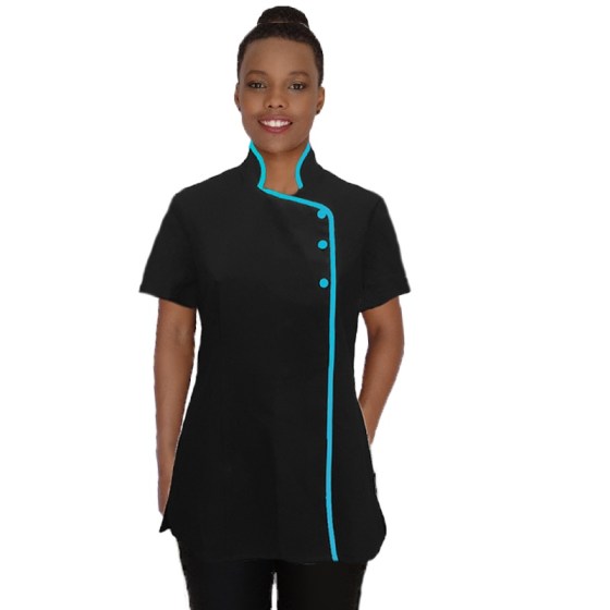 Naomi top black/turquoise model